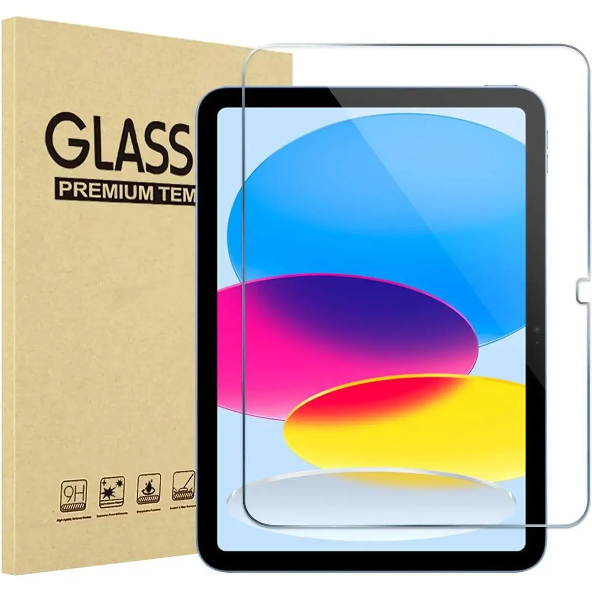 Entronix Clear Tempered Glass Screen Protector Designed For iPad 10/9/8/7 Gen, Air, Pro, Mini, Easy Installation Tablet Accessories Protection