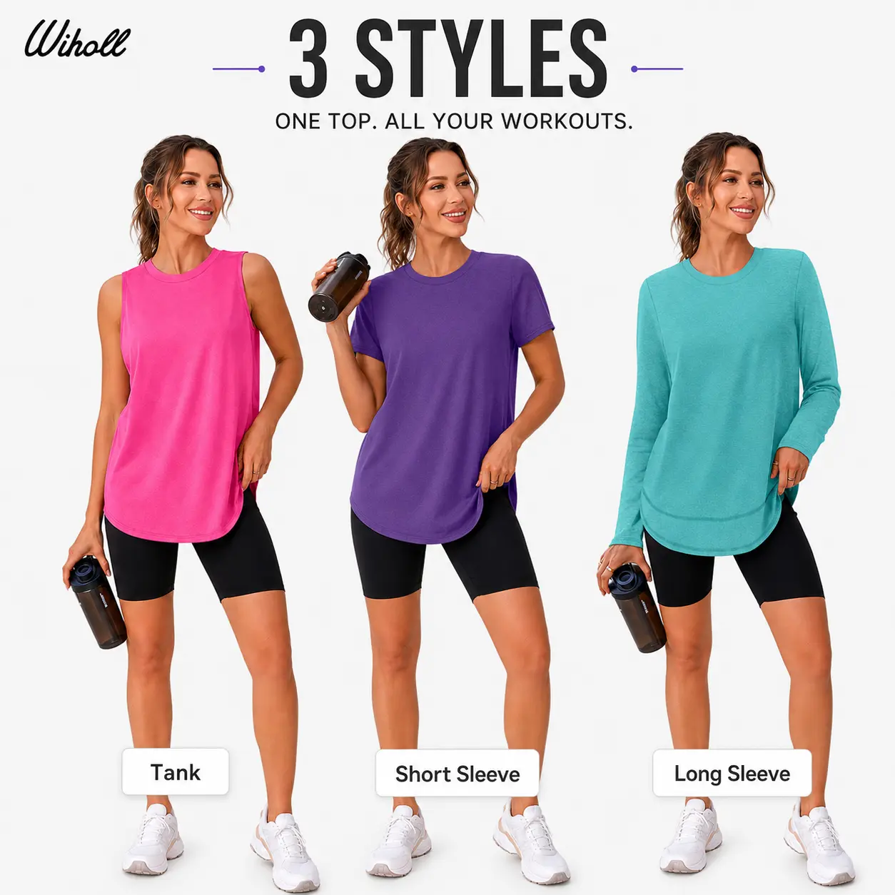 Womens Workout Tank Tops Lightweight Sleeveless Shirts for Women Loose Fit Tops for Athletic Running Tennis Yoga