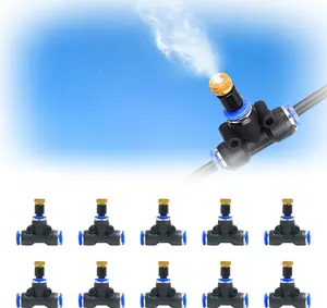 POCKET PANDA Misting System Adapter Kit - Quick Connector for Patio Coolers, Garden Mist Lines, Umbrella & Trampoline Sprinklers