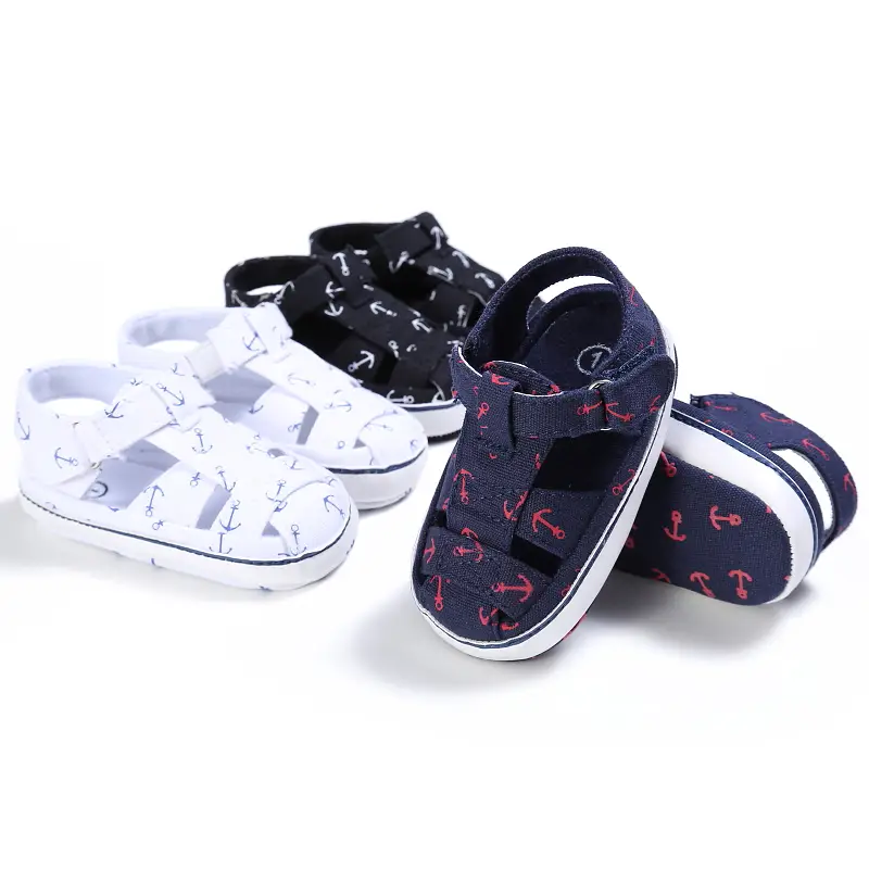 Baby sandals for boys are soft and comfortable toddler sandals.