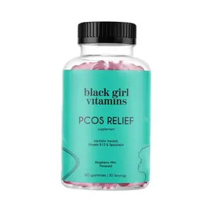 Black Girl Vitamins PCOS Relief – Cycle Support for Women - 60 Gummies Daily Wellness Support Supplement