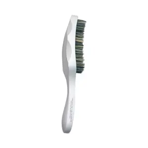 JIGGSAWMILLIONS Hard Wave Brush for Men, Hard Bristles for Thick Coarse Hair, Wave Styles - White Tribal Wave Mixed Tone Hard Bristles
