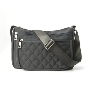 Women’s Athletic Quilted Crossbody Bag - Trendy Diamond Pattern, Convertible Shoulder/Backpack Purse, Large-Capacity Satchel with Adjustable Strap, Lightweight for Travel & Daily Use