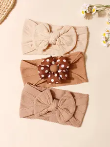 Bow / Flower Decor Baby Headband, Headband Set, Cute  Hair Band for Baby Girls & Boys, Newborn Infant Kids Hair Accessories