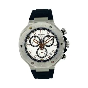 Tissot T-Race Chronograph White Dial Black Strap T141.417.17.011.00