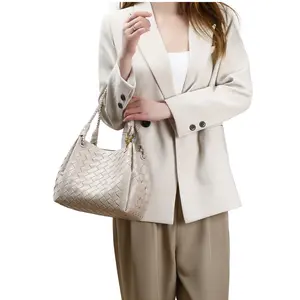M6193 Women's Fashion Hand-woven Portable Tote Bag 2026 New Personalized Shoulder Crossbody Parachute Bag