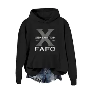 [Made in USA] Generation X Funny FAFO 60s 70s Gen-Xers Sarcastic Gen X Hoodie Pullover for Men Women, Funny Retro Humor Graphic  Vintage Style Streetwear, 80s 90s Nostalgia Outfit,