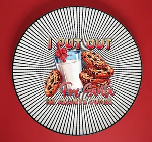 I Put Out For Santa - Dessert Plate for Christmas Cookies