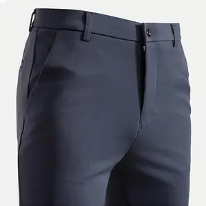 29-42 Men's Summer Thin Fashion Business Casual Suit Pants Long Pants Men's Elastic Straight Sleeve Formal Pants Plus Size 28-42