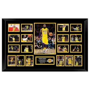 Lebron James 2018 LA Lakers Signed Limited Edition Memorabilia Frame