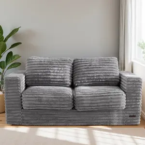 Bean Bag Chair for Adults, Upholstered Floor Sofa with Pillows and Armrests, Bean Bag Sofa Plush Chair Couch for Bedroom Living Room, Dark Grey