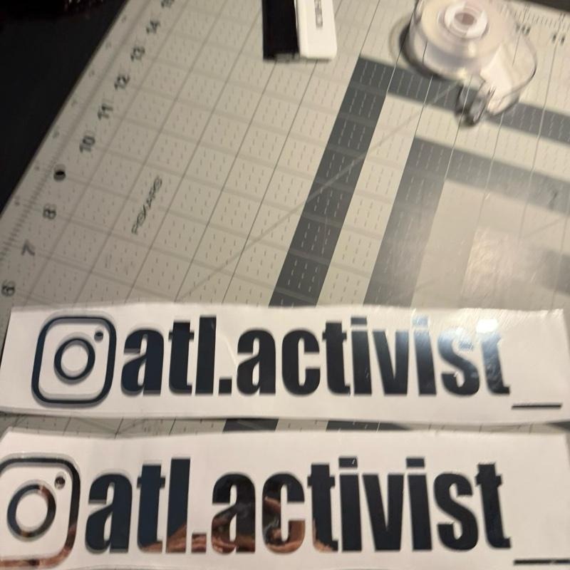 Custom Instagram Snapchat Tiktok Handle Decals for Car Windows Cups Tumblers Laptops High Quality Vinyl Decals Truck Sticker Easy Application