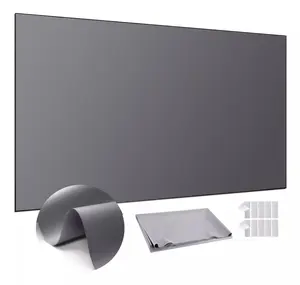 ILEPO 100inch 4K UHD Anti-Light Foldable Portable Projector Screen for Home Theater Party Office Classroom Outdoor Indoor Movie Projection Screen