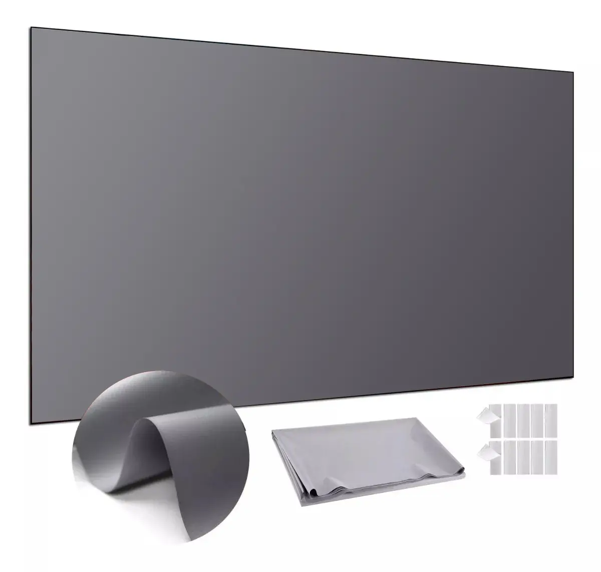 ILEPO HD Projector Screen 4K Anti Light Foldable Portable Movies Screenfor Home Theater Party Office Classroom Outdoor Indoor Movie Projection Screen