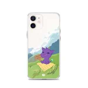 Touch Grass Clear iPhone Case