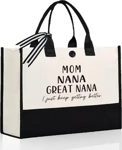 Mothers Day Gifts for Nana, Functional Tote Bag, Nana, Grandma Birthday Gifts, Durable Beach Bag for Grandmother