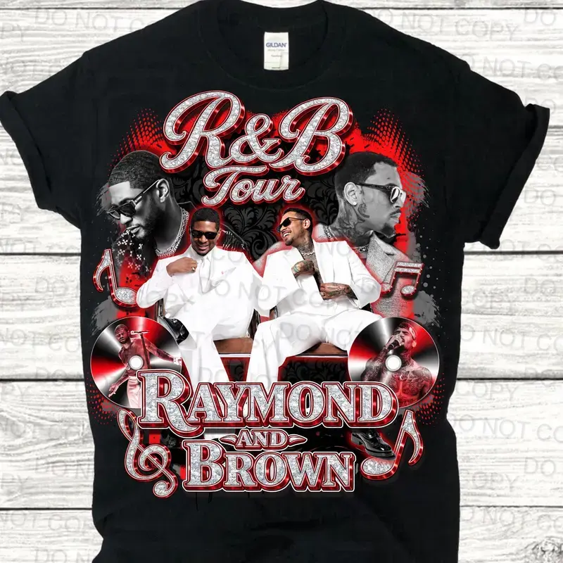 Raymond and Brown R&B Tour 2026 Music Lovers T-Shirt For Men Women Unisex Graphic Tee Streetwear Crewneck Casual Top Clothing Menswear Outfits