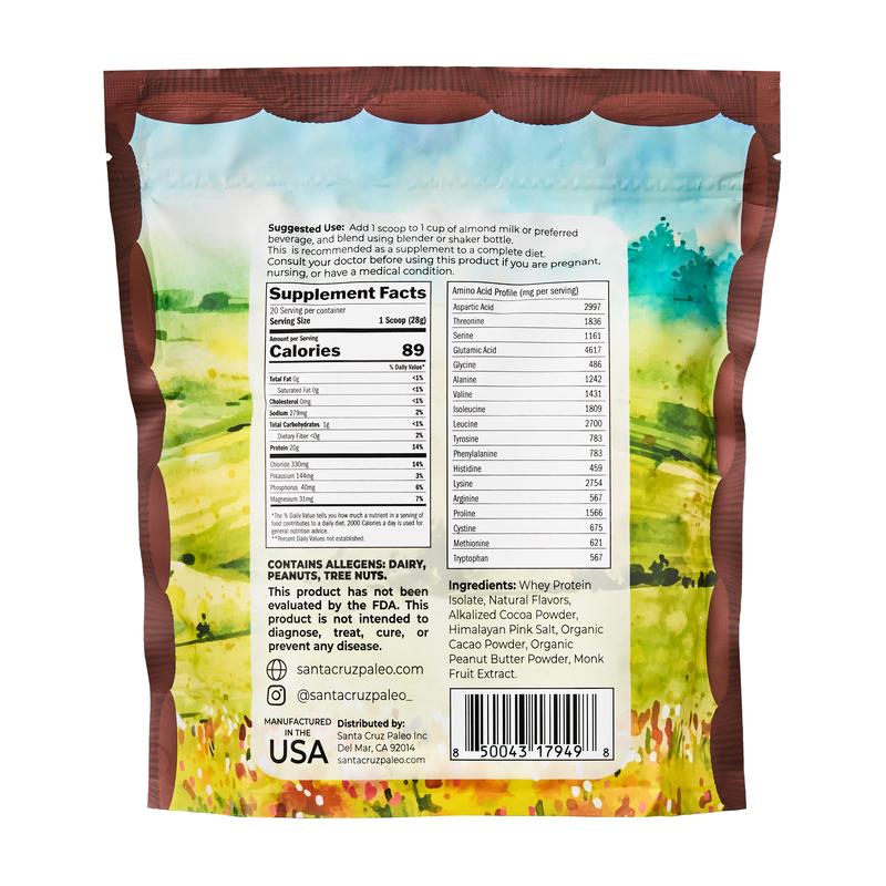 Santa Cruz Paleo Grass-Fed Whey Protein Bag | All-Natural | Zero Artificial Additives |  Amino Acids