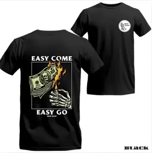 Rest Easy Skeleton T-shirt/Hoodie – “Easy Come Easy Go” Graphic Tee, Cozy Unisex Pullover, Casual Streetwear Gift