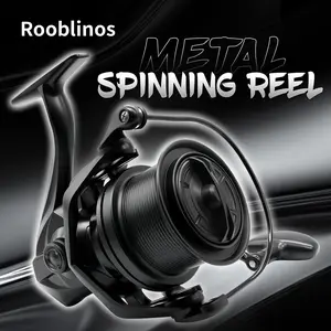Rooblinos NGKII Surfcasting Reel - 4.8:1 Gear Ratio, Stainless Steel Spindle, High-Strength Impact-Resistant Body & Precision Aluminum Spool for Saltwater & Freshwater Surf Fishing