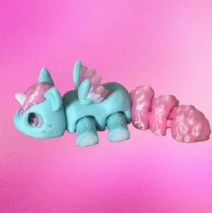 Alicorn 3D Printed Fidget Articulated - Unique Design for Relaxation and Stress Relief