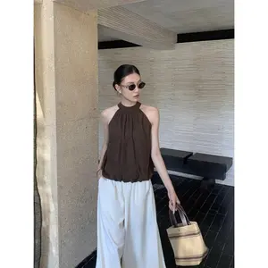 Espresso Halter Blouse