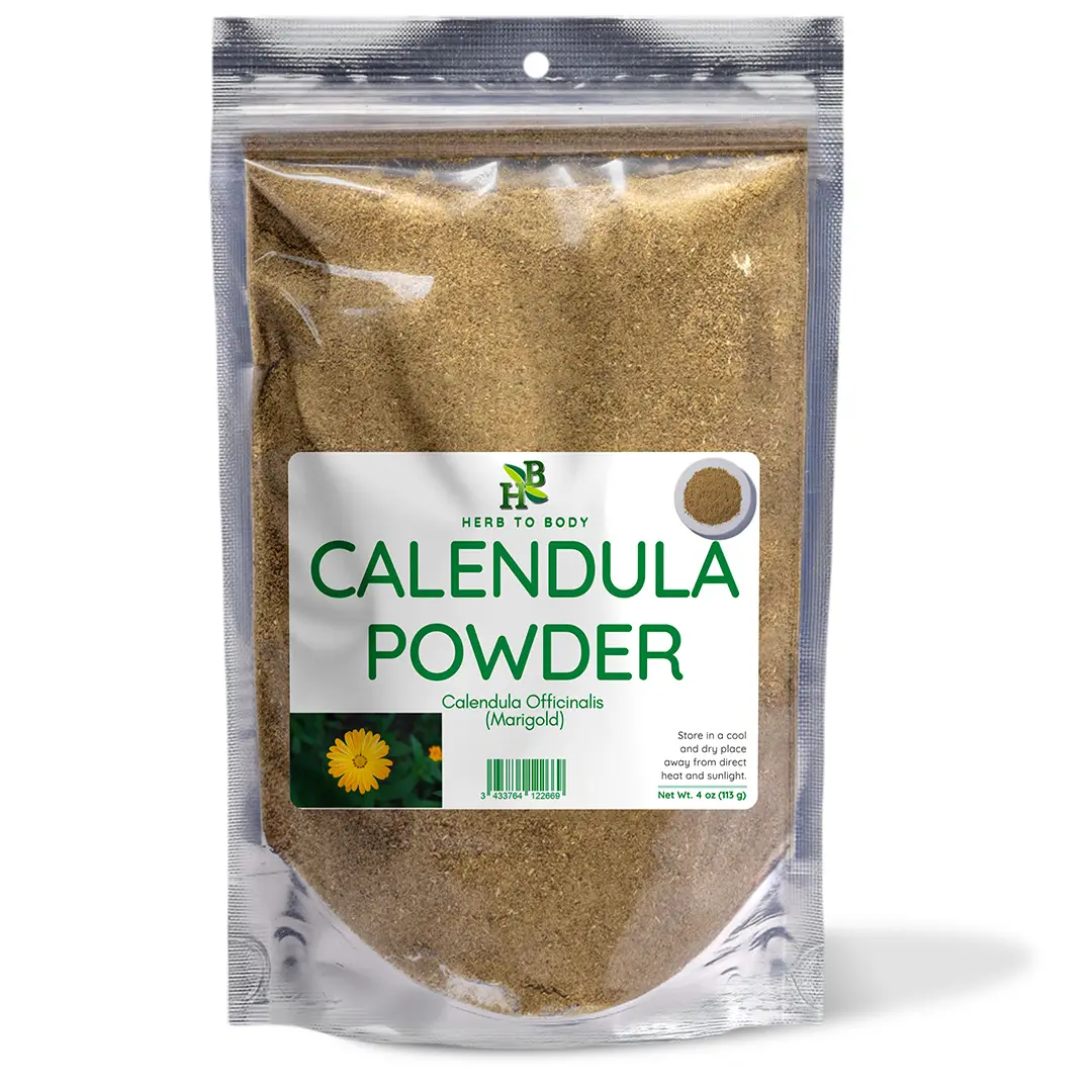 Calendula Powder - 4 oz (113 G) | Calendula Officinalis | Herb To Body