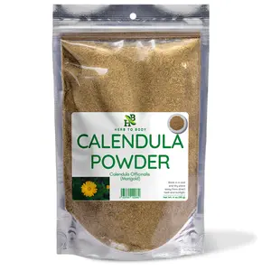 Herb To Body Calendula Powder | Calendula Officinalis (Marigold) | Wildcrafted | 4oz Flavor Spice Natural Herbal Organic Seasonings