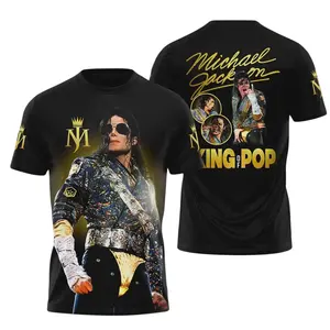 Michael Jackson Pop Star 3D Shirt, Vintage Graphic Tee AOP All Over Print 3D Shirts