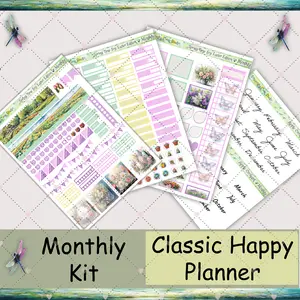 Classic Happy Planner | Monthly Sticker Kit | Springtime Joy: Easter Edition