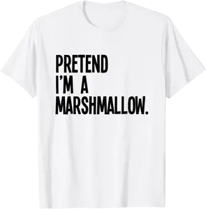 Pretend I'm A Marshmallow Funny Halloween Party Costume T-Shirt - 59B09W5CP2QT