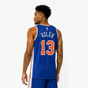 Kolek #13 Finals New York Basketball Fan Mesh Tank Top, Streetwear Sports Jersey