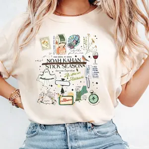 Retro Noah Kahan Songs Shirt, Stick Season, Noah Country Music Concert, Halloween Music, Fall Season, Ghost Sweatshirt, Hoodie, T-Shirt ITM