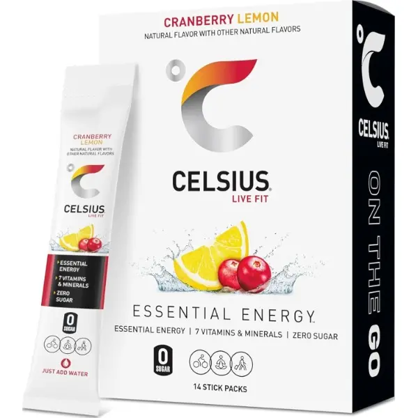 On The Go Cranberry Lemon, Sugar Free Energy Drink Mix (14 Sticks per Pack) On The Go Cranberry Lemon, Sugar Free Energy Drink Mix (14 Sticks per Pack)