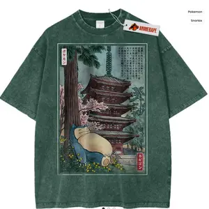 Snorlax Vintage Tee, Anime Shirt for Fans and Collectors, Unisex S-5XL, Graphic Tee