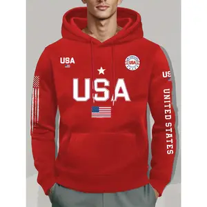 Men's casual sportswear hoodie, 95% polyester, 5% spandex, long sleeves, regular style, knitted fabric, slight elasticity, letter print, patchwork details, 220g/square meter - the glorious journey of route design fall outfits polyester fit Athletic Sweats