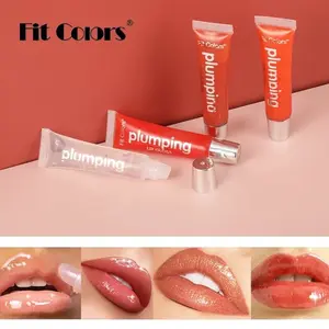 Moisturizing Glitter Plumping Lip Gloss Jelly Liquid Lipsticks Long Lasting Makeup Transparent Lips Tint Oil Cosmetic Moisturize Blend Lip Tint Glossy Lip Care Moisturizer Hydrate Moisture Hydrating