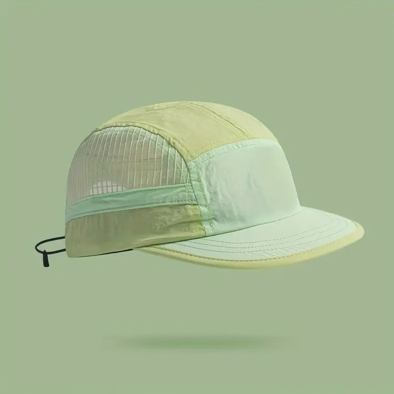 Summer Quick-Dry Baseball Cap for Women, Dopamine Duckbill Hat for Men, Lightweight Deep Shade, Slimming Effect, Solid Color, Outdoor Ventilated Cap, High Quality Polyester Sports Hat