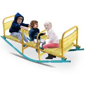 ARCH Kindergarten Children Outdoor Rocking Horse Outdoor Park Playground Equipment Double Or Triple Seesaw Swinging Fun