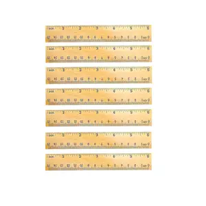 Wooden Ruler 6 Inch Rulers Bulk Wood Measuring Ruler Office Ruler 2 Scale