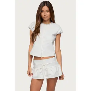 Yelena Lacey Button Up Top