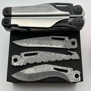 VG10 Damascus Main Blade Compatible for Leatherman SURGE - EDC  Upgrade