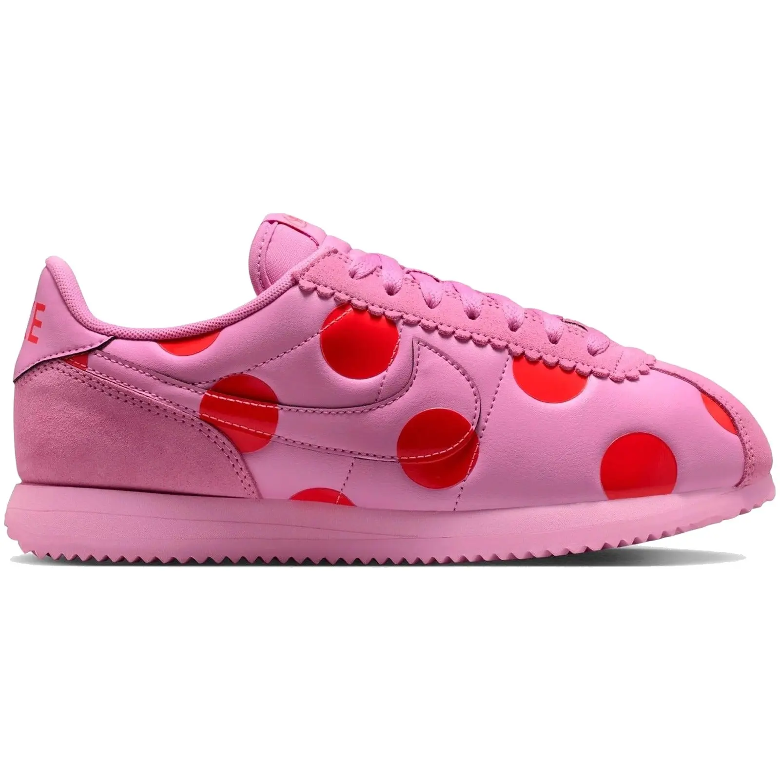 Nike Cortez Polka Dots Light Magenta Bright Crimson Pink Red Women's Sneaker Authentic Fashion Designer Athletic Comfort Shoe fashion sneaker Floral Embroidered Black