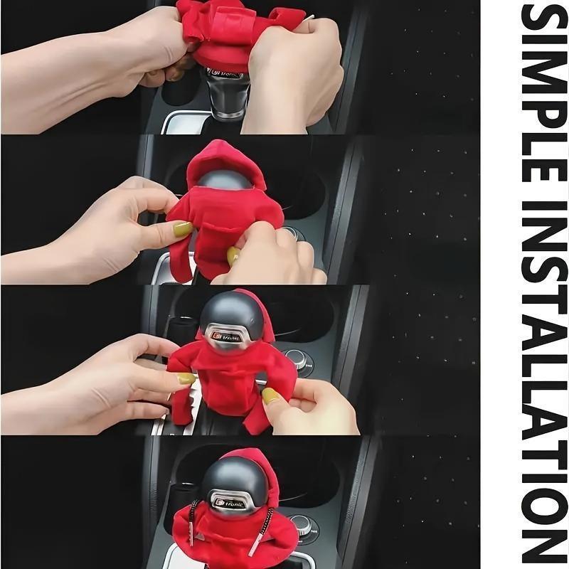 Universal Hoodie Design Car Gear Shift Cover, Automatic Shift Knob Protector, Car Interior Decor Accessories for Everyone