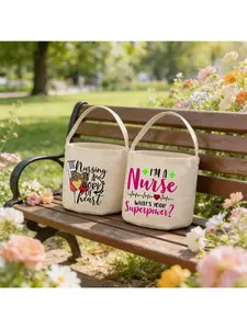 I'm A Nurse What's Your Superpower Tote Bag, Nurse Gift Bag, Nurse Week Gift, Funny Nurse Bucket Bag, Rn Gift