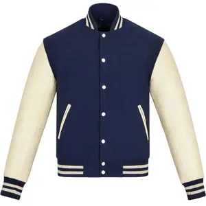 Varsity Jacket Baseball Letterman Jacket– Wool and Leather Premium Quality Unisex Basketball Jacket