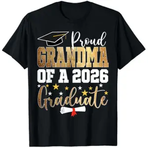 Proud Grandma of A 2026 Graduate Grandma Graduation 2026 T-Shirt