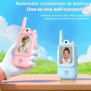 Finally, a Toy That Gets Them Outside: 2-Pack Kids Walkie Talkies, Cartoon Phone/Pager Style