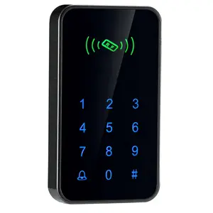High End Touch Screen Access Control Offline Encrypted QR Code Dual Frequency ID Card Reader K5 Gray Gold Silver