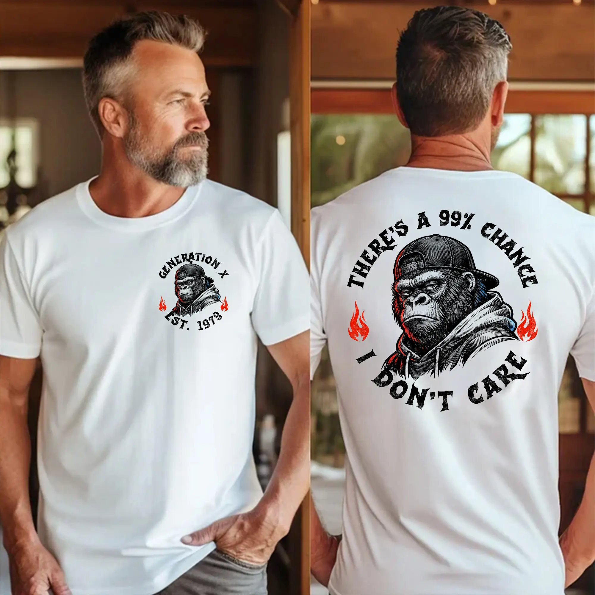 Personalization Year Gen X T Shirt, There Is A 99% Chance I Don't Care T Shirt Gen X 1965-1980 T Shirt, Welcome To The Gen X T Shirt, Generation X T-shirt For Women For Men